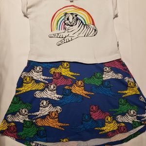 Arts & Eden Animal Planet Dress Tiger Colorful Rainbow